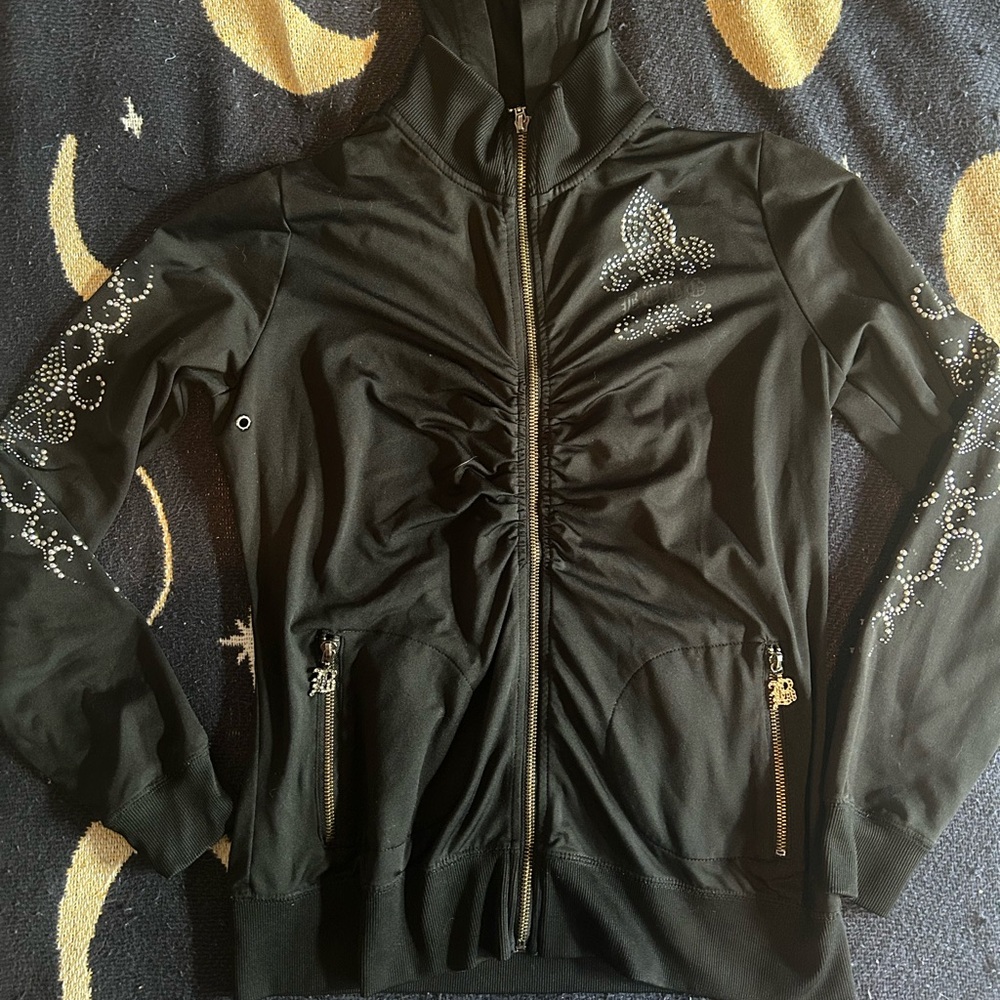 BCBG Black Embellished Utility Jacket